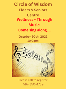 Wellness – Through Music, Come Sing Along…
