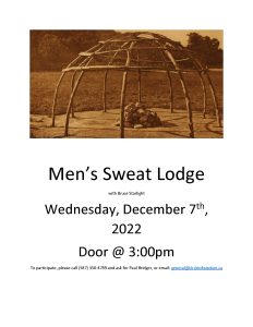Men’s Sweat Lodge